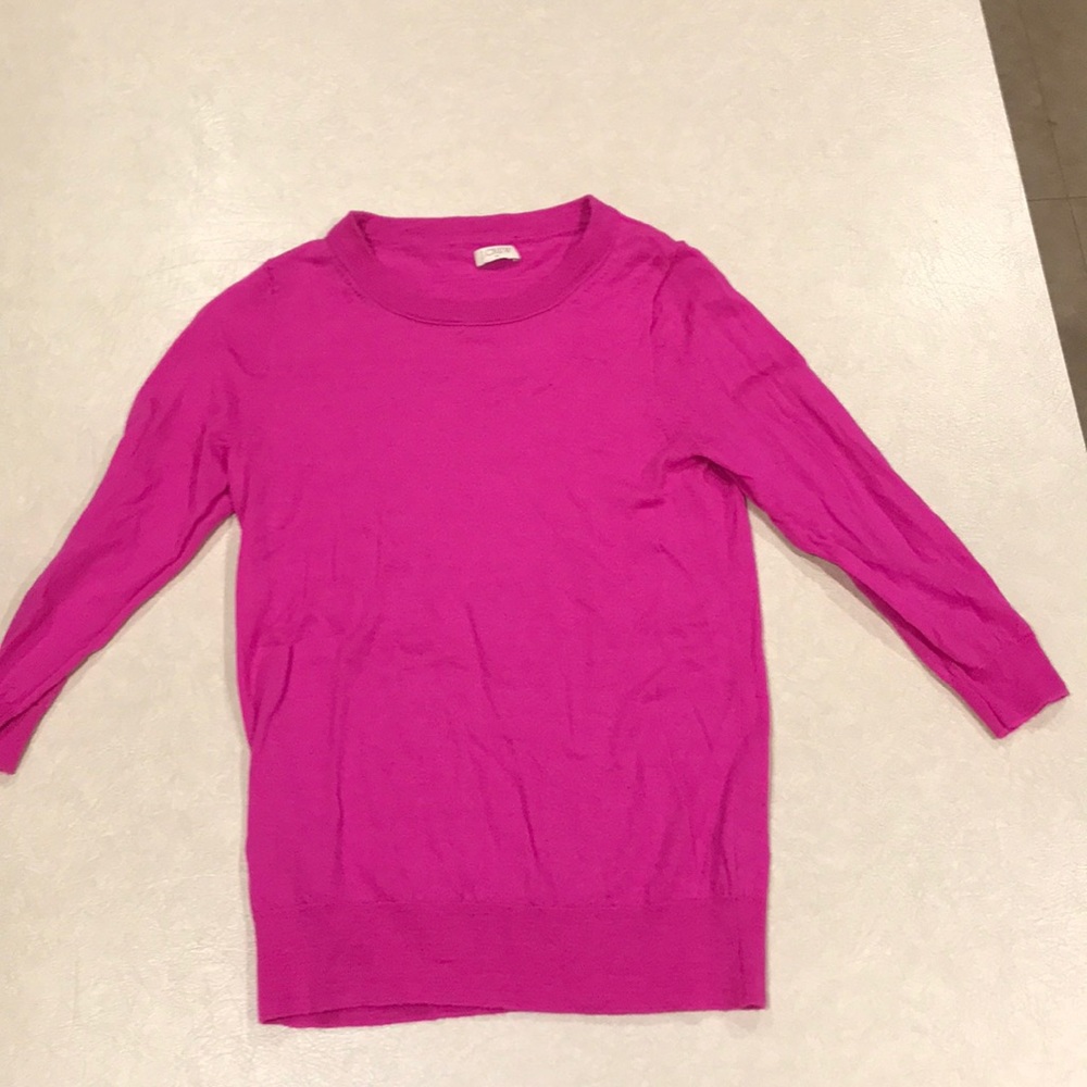 Pink J Crew Sweater